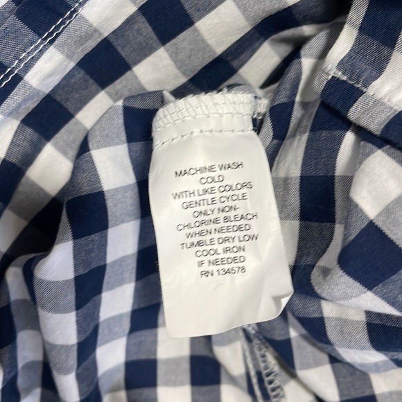 Vineyard Vines Womens Buffalo Plaid Button Down Shirt Size 2 - Picture 6 of 10